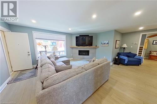 3 Blair Street Street, Bayfield, ON - Indoor Photo Showing Living Room With Fireplace