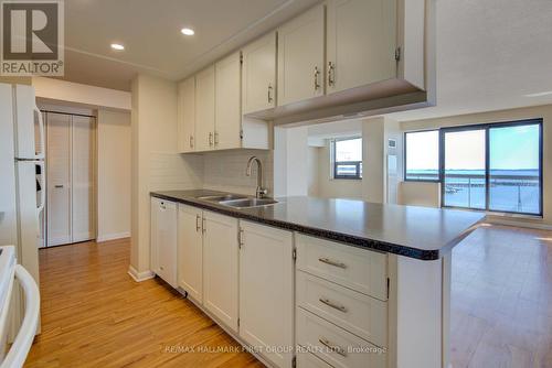 406 - 165 Ontario Street, Kingston, ON - Indoor Photo Showing Kitchen With Double Sink