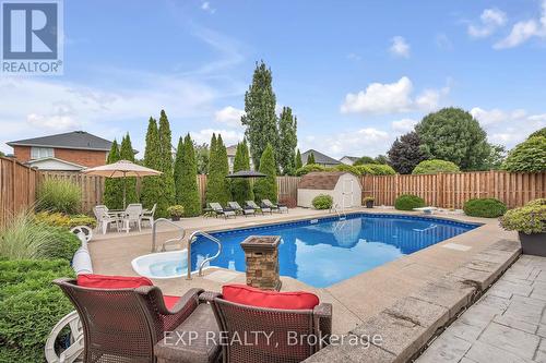 7689 Mount Carmel Blvd, Niagara Falls, ON - Outdoor With In Ground Pool With Backyard