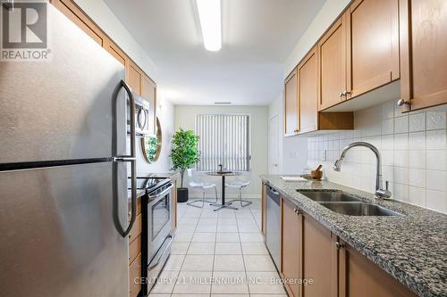 #114 -65 Via Rosedale Way, Brampton, ON - Indoor Photo Showing Kitchen With Double Sink With Upgraded Kitchen