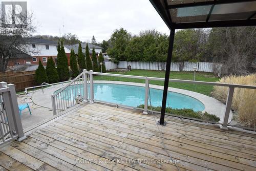 91 Wallis Dr, Peterborough, ON - Outdoor With In Ground Pool With Deck Patio Veranda With Exterior