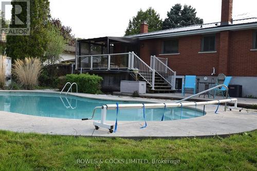 91 Wallis Drive, Peterborough, ON - Outdoor With In Ground Pool With Deck Patio Veranda
