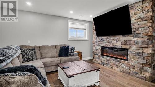384 Erie View Avenue, Harrow, ON - Indoor Photo Showing Living Room With Fireplace
