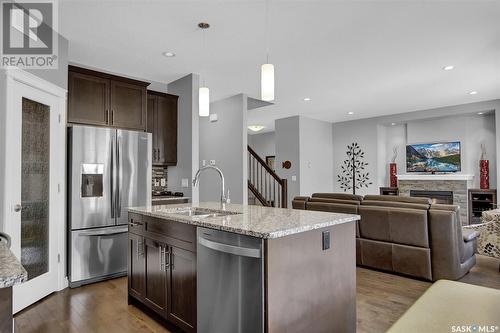 5285 Aviator Crescent, Regina, SK - Indoor Photo Showing Kitchen With Stainless Steel Kitchen With Upgraded Kitchen
