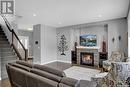 5285 Aviator Crescent, Regina, SK  - Indoor Photo Showing Living Room With Fireplace 