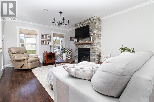 12 Williams Way, Conception Bay South, NL - Indoor Photo Showing Living Room With Fireplace