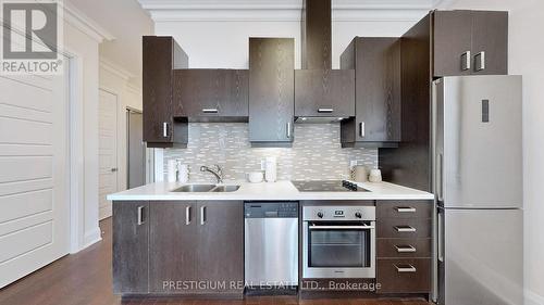 #Ph01 -28 Uptown Dr, Markham, ON - Indoor Photo Showing Kitchen With Stainless Steel Kitchen With Double Sink With Upgraded Kitchen