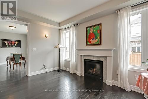 282 Bethpage Dr, Oakville, ON - Indoor Photo Showing Living Room With Fireplace