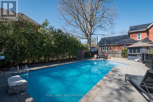 35 Bower St, Halton Hills, ON - Outdoor With In Ground Pool With Backyard