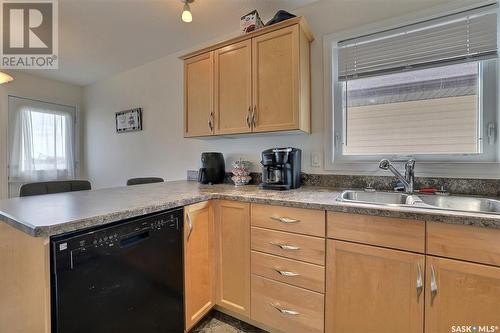 207 South Front Street, Pense, SK - Indoor Photo Showing Kitchen With Double Sink