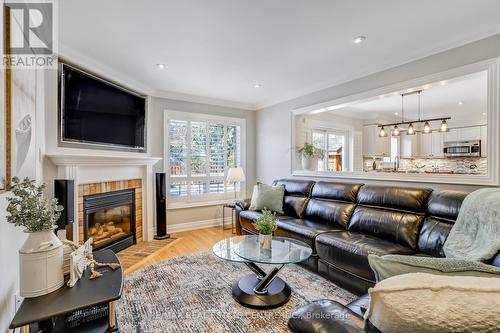 37 Miller Dr, Halton Hills, ON - Indoor Photo Showing Living Room With Fireplace