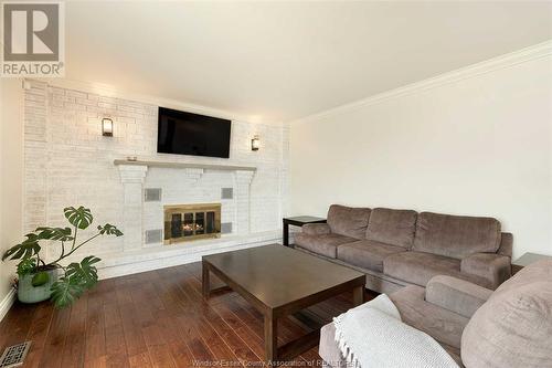 2920 Northway Avenue, Windsor, ON - Indoor Photo Showing Living Room With Fireplace