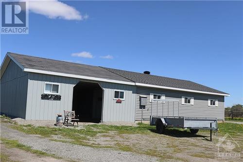 4 stall barn with additional area for storage or hay - 574 Highway 15 Highway S, Lombardy, ON 