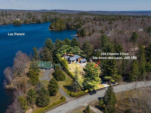 Photo aÃ©rienne - 354 Ch. Filion, Sainte-Anne-Des-Lacs, QC - Outdoor With Body Of Water With View