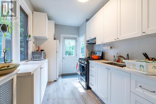 225 Queen Street S, Hamilton, ON - Indoor Photo Showing Kitchen With Double Sink