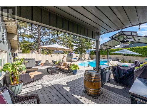 1047 Cascade Place, Kelowna, BC - Outdoor With In Ground Pool With Deck Patio Veranda With Exterior