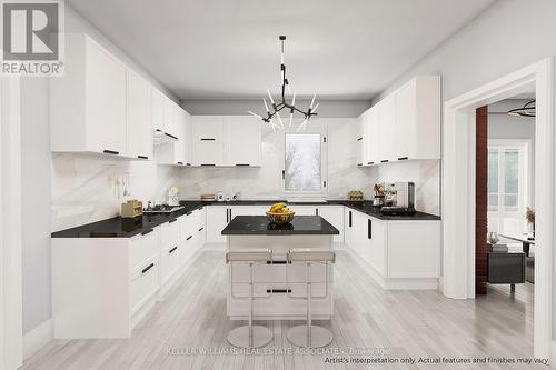 338 Maple Avenue, Halton Hills, ON - Indoor Photo Showing Kitchen With Upgraded Kitchen