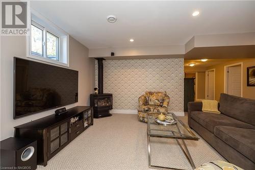 084552 Sideroad 6, Bognor, ON - Indoor Photo Showing Living Room With Fireplace