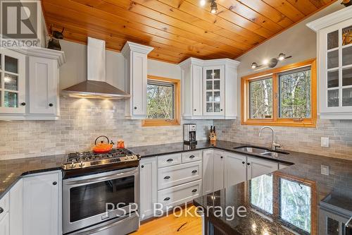 1824 Kilworthy Rd, Gravenhurst, ON - Indoor Photo Showing Kitchen With Double Sink With Upgraded Kitchen