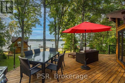 1824 Kilworthy Rd, Gravenhurst, ON - Outdoor With Body Of Water With Deck Patio Veranda