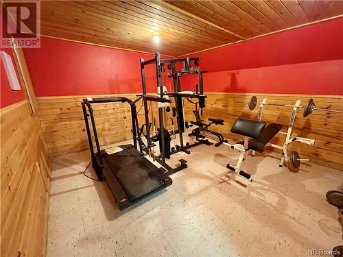 72 Young Lane, Oak Haven, NB - Indoor Photo Showing Gym Room