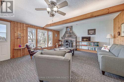 5 Forsyth'S Road, Carling, ON - Indoor Photo Showing Living Room With Fireplace