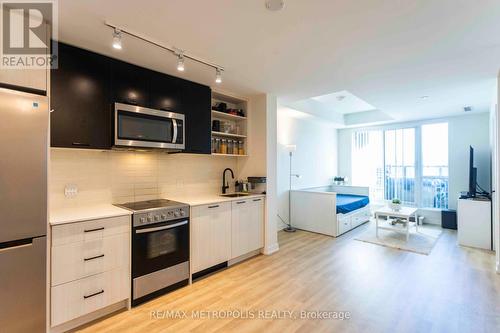 #308 -2300 St Clair Ave W, Toronto, ON - Indoor Photo Showing Kitchen With Stainless Steel Kitchen With Double Sink