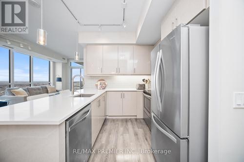 #1504 -15 Zorra St, Toronto, ON - Indoor Photo Showing Kitchen With Upgraded Kitchen