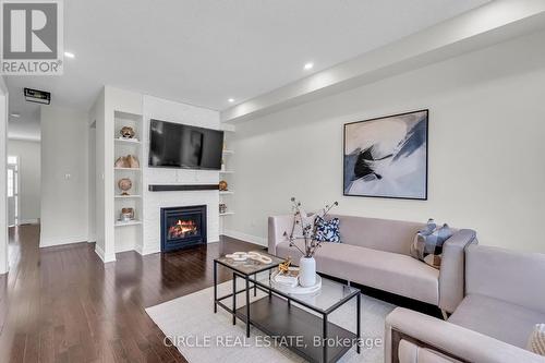 28 Avening Drive, Vaughan, ON - Indoor Photo Showing Living Room With Fireplace