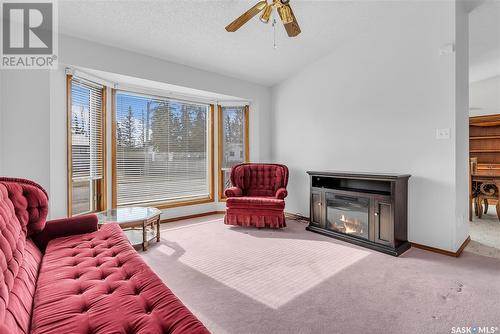 109 3Rd Avenue, Harris, SK - Indoor Photo Showing Other Room With Fireplace