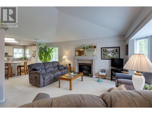 2141 Faulkner Court, West Kelowna, BC - Indoor Photo Showing Living Room With Fireplace