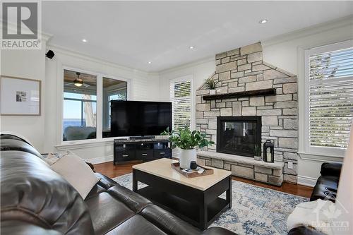 330 Gardiner Shore Road, Carleton Place, ON - Indoor Photo Showing Living Room With Fireplace
