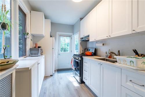 Unit 1 - 225 Queen Street S, Hamilton, ON - Indoor Photo Showing Kitchen With Double Sink