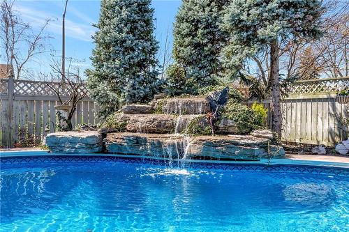 This cascading waterfall really makes you feel like you're in paradise! - 501 Winona Road, Stoney Creek, ON - Outdoor