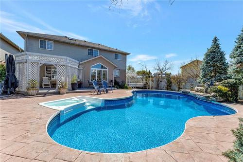 501 Winona Road, Stoney Creek, ON - Outdoor With In Ground Pool With Deck Patio Veranda With Backyard With Exterior
