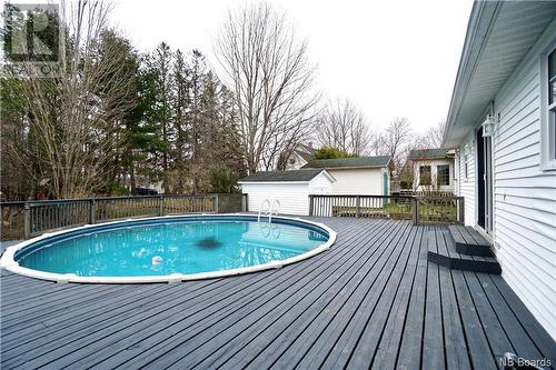 3 Clark Court, St. Stephen, NB - Outdoor With Above Ground Pool With Deck Patio Veranda