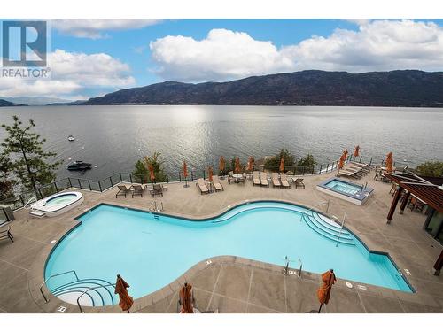 1677 Travertine Drive, Lake Country, BC - Outdoor With Body Of Water With In Ground Pool With View