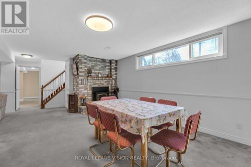 18 Archibald Rd, King, ON - Indoor Photo Showing Dining Room With Fireplace