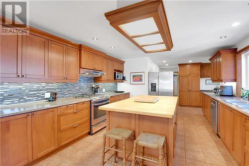 15953 Sunset Drive, Long Sault, ON - Indoor Photo Showing Kitchen With Double Sink
