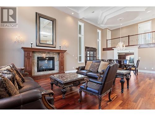 2982 Sunridge Court, Coquitlam, BC - Indoor Photo Showing Living Room With Fireplace