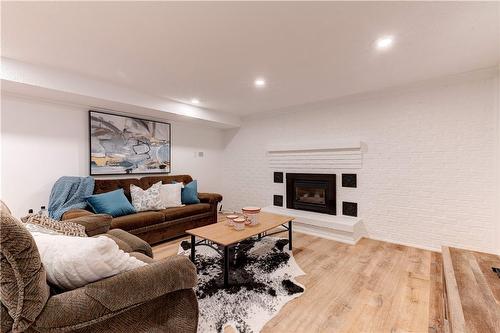 80 Albion Falls Boulevard, Hamilton, ON - Indoor Photo Showing Living Room With Fireplace