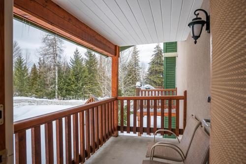 B - 1003 Mountain View Road, Rossland, BC - Outdoor With Deck Patio Veranda With Exterior