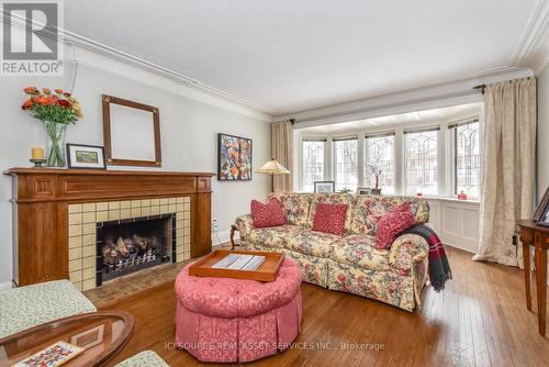 120 Stirling Avenue N, Kitchener, ON - Indoor Photo Showing Living Room With Fireplace