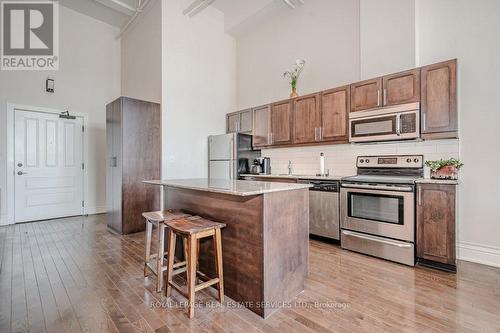 206 - 200 Stinson Street, Hamilton, ON - Indoor Photo Showing Kitchen With Stainless Steel Kitchen