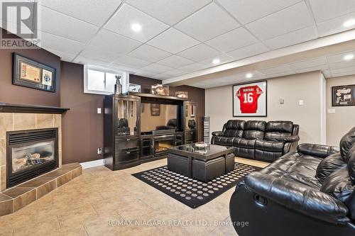 614 Buffalo Rd, Fort Erie, ON - Indoor Photo Showing Basement With Fireplace