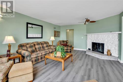 1248 Front Road North, Amherstburg, ON - Indoor Photo Showing Living Room With Fireplace