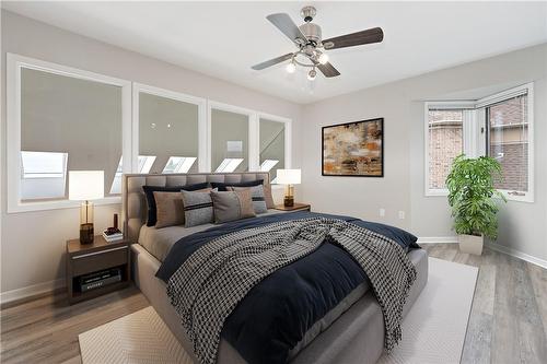 *VIRTUALLY STAGED - 134 Olive Street, Grimsby, ON - Indoor Photo Showing Bedroom