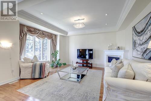 51 Princess Isabella Crt, Vaughan, ON - Indoor Photo Showing Living Room With Fireplace
