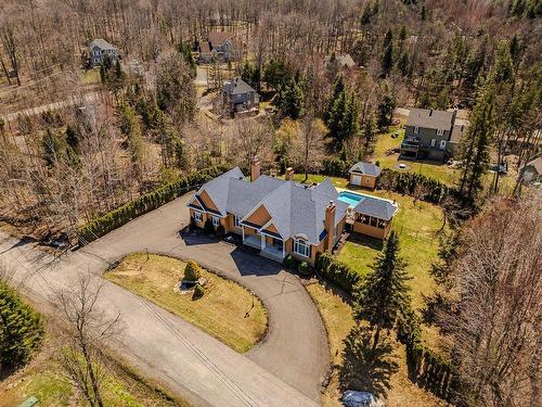 Photo aÃ©rienne - 1115 Rue Des Anciens, Prévost, QC - Outdoor With In Ground Pool With View
