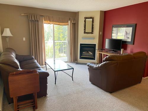 301C - 1802 Alpine Drive, Elkford, BC - Indoor Photo Showing Living Room With Fireplace